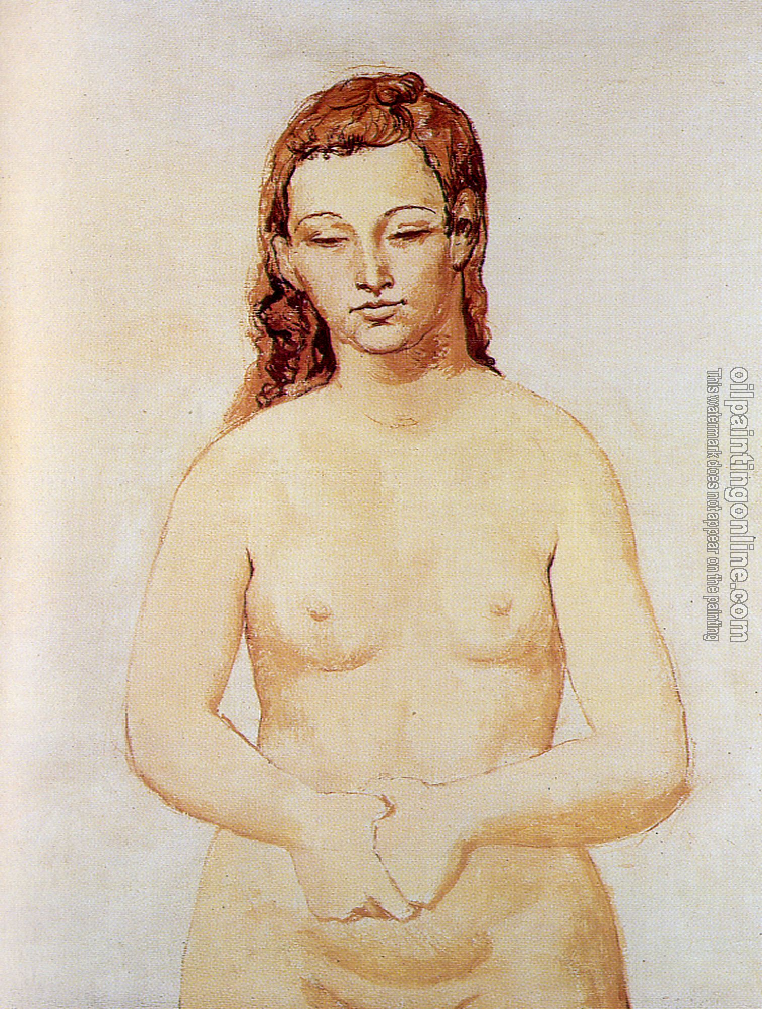 Picasso, Pablo - nude with crossed hands